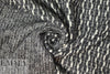 Italian black/stone graphic wool sweater knit 1 yard