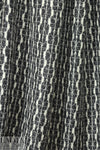 Italian black/stone graphic wool sweater knit 1 yard