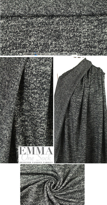 Ni1i L0tan black/white wool tweed sweater knit
