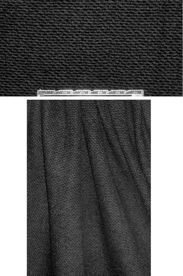 Italian textured, chunky wool knit - black