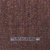 French wool blend woven tweed - raisin/bittersweet/metallic gold .5 yds