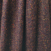 French wool blend woven tweed - raisin/bittersweet/metallic gold .5 yds