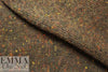 Italian textured wool fleece - brunette tweed