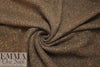 Italian textured wool fleece - brunette tweed