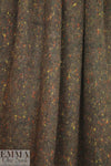 Italian textured wool fleece - brunette tweed