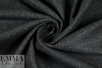 famous designer silk/wool tweed - black/speck
