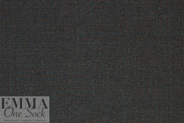 Italian off black/claret tweed wool blend suiting