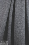 Italian wool tweed soft woven - charcoal/fog 2 yd