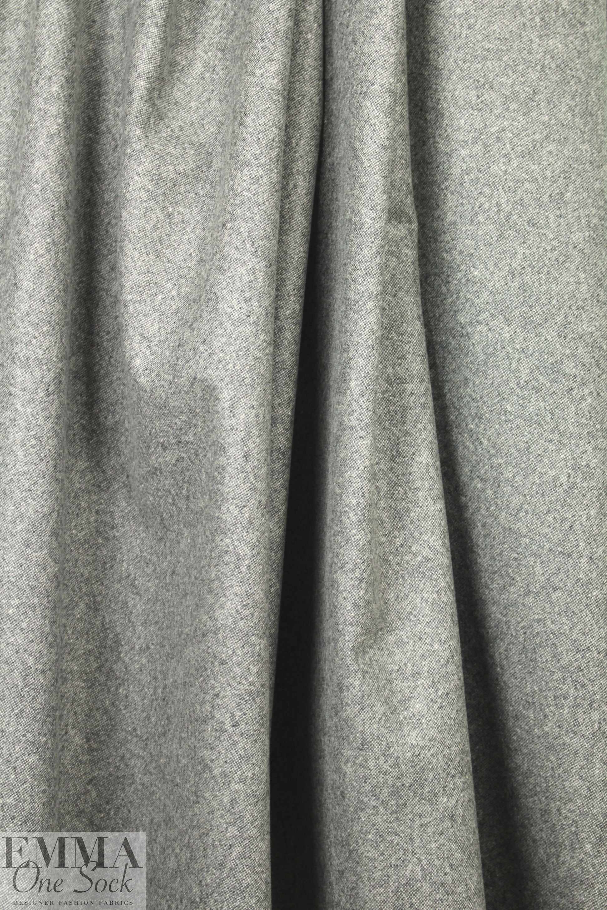 NY designer classic gray/white wool blend tweed suiting