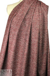 Italian valentino/burgundy tweed wool suiting