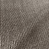designer deadstock tweedy wool stripe - black/winter white 2.25 yds