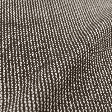 designer deadstock tweedy wool stripe - black/winter white 2.25 yds