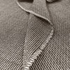 designer deadstock tweedy wool stripe - black/winter white 2.25 yds
