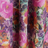 Italian 'pansy garden' printed wool twill weave  .5 yds