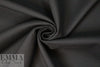 famous designer virgin wool doublecloth twill - black