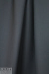 famous designer virgin wool doublecloth twill - black 3 yd
