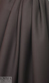 famous designer virgin wool doublecloth twill - brunette 1.5 yds