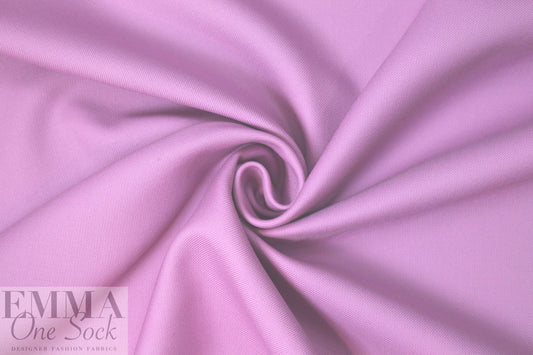 famous designer virgin wool doublecloth twill - orchid
