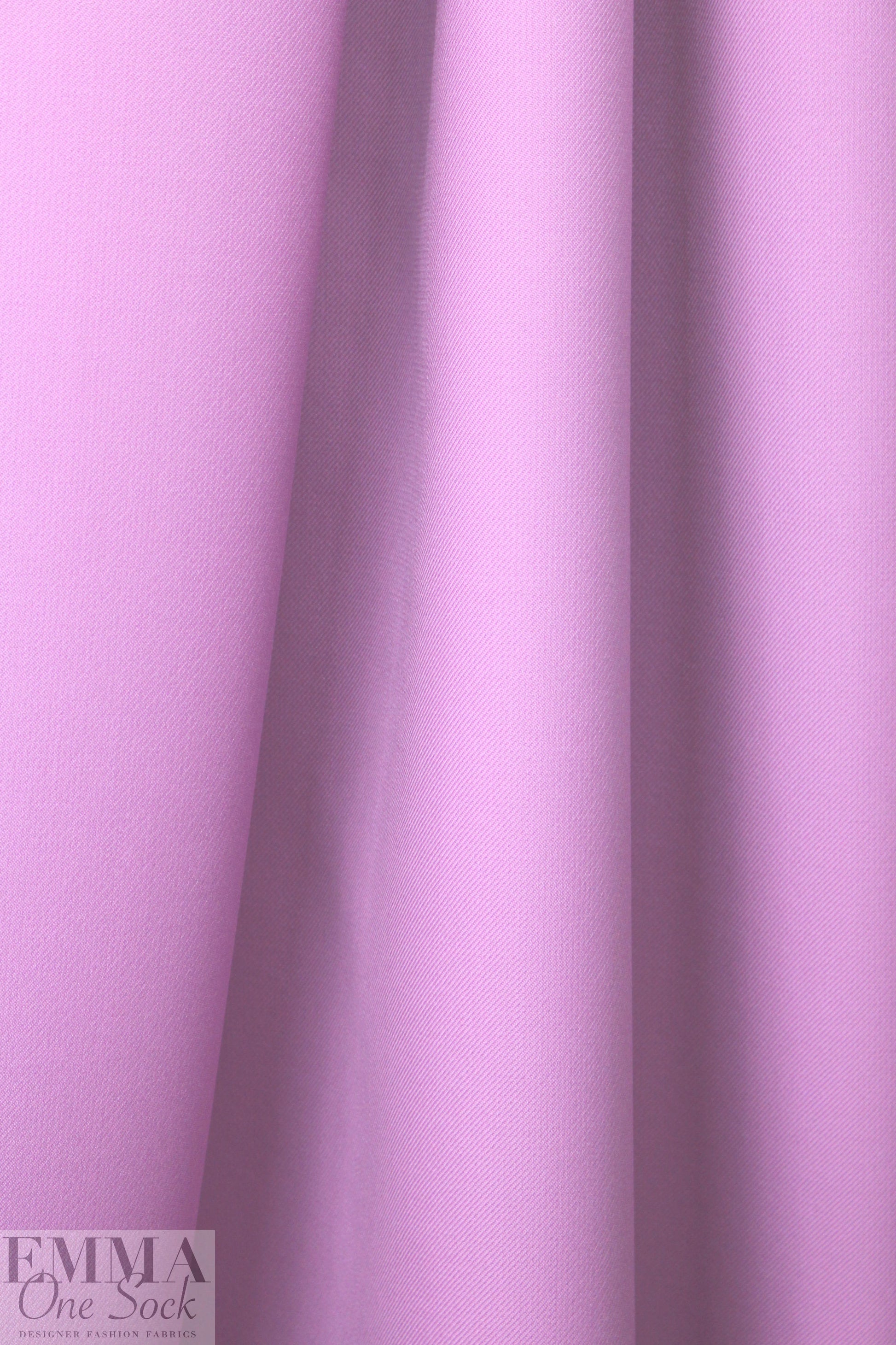 famous designer virgin wool doublecloth twill - orchid 2 yd