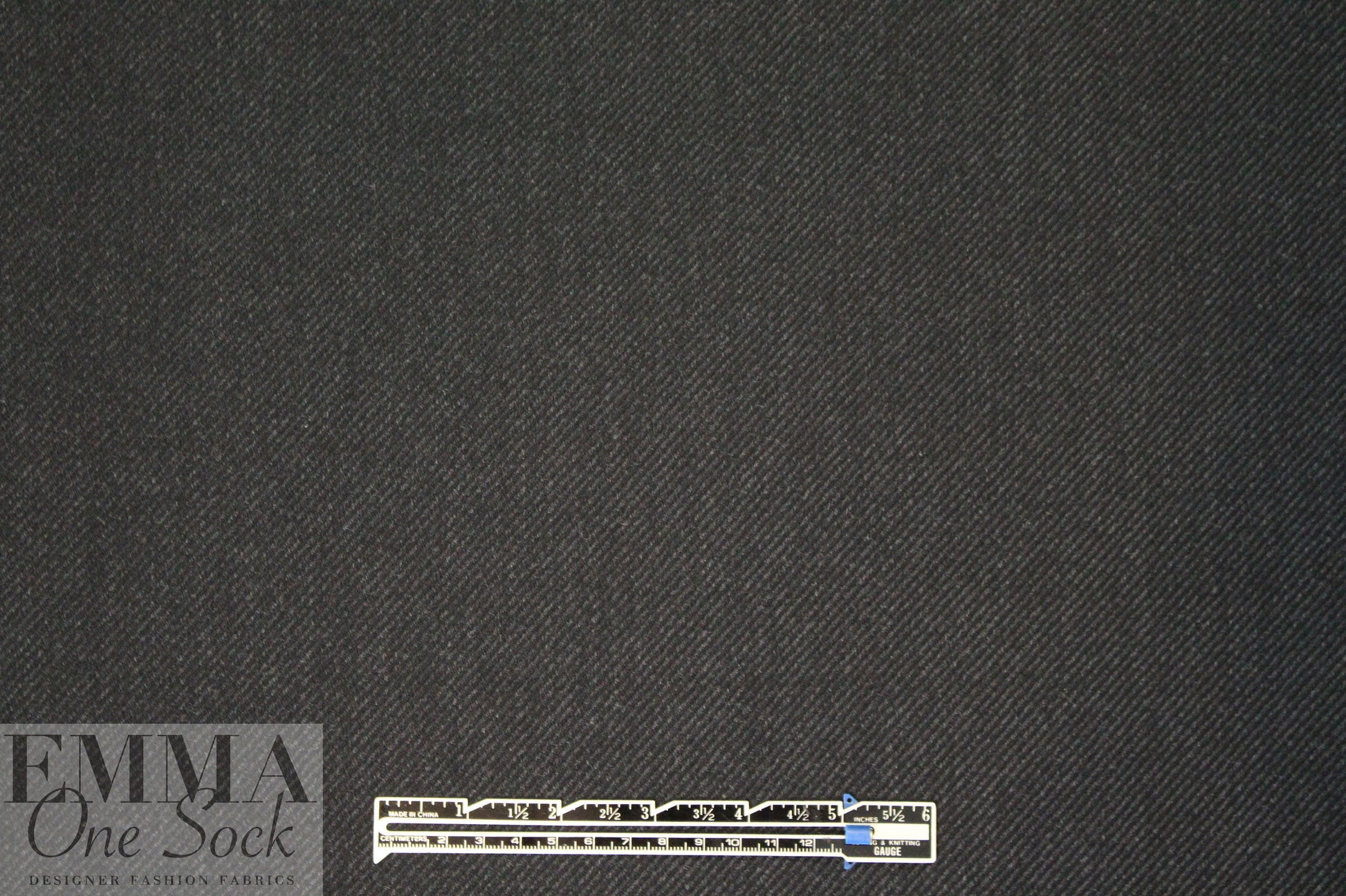 famous designer Tayl0r & Lodge wool twill - off black 1.875 yd