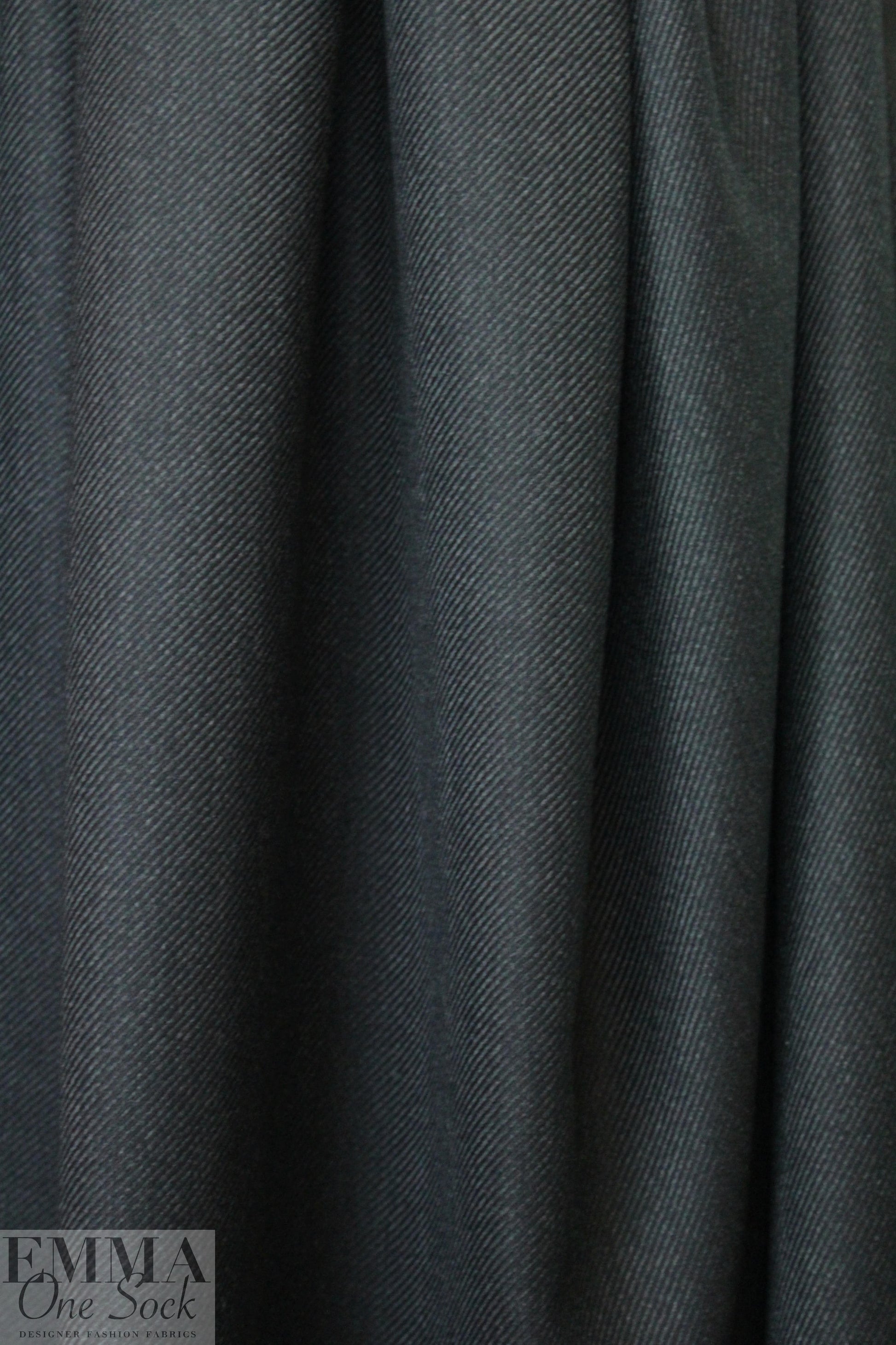 famous designer Tayl0r & Lodge wool twill - off black 2 yd