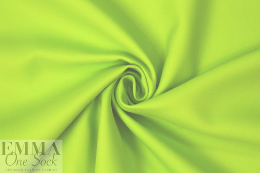 famous designer virgin wool doublecloth twill - spring green