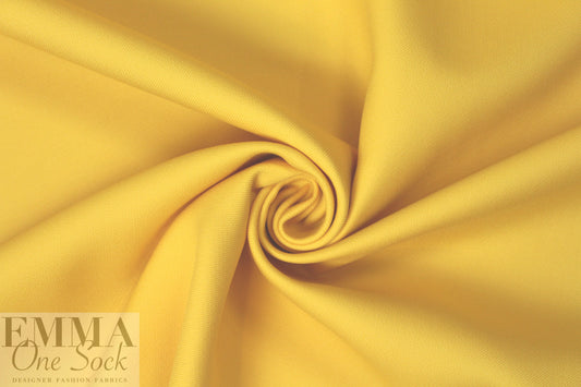 famous designer virgin wool doublecloth twill - sunshine 1.75 yd