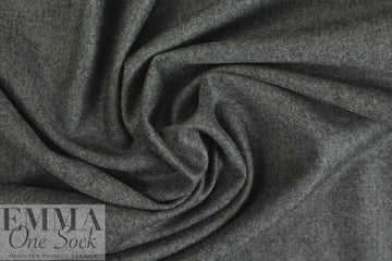 Italian wool/cashmere twill suiting - charcoal heather 1.375 yds