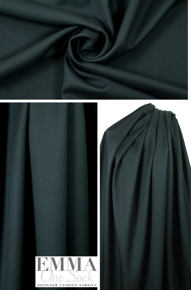 The0ry Italian wool twill - deep teal 1.88 yds