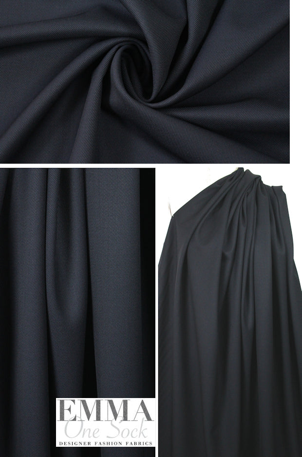 The0ry Italian wool twill - midnight