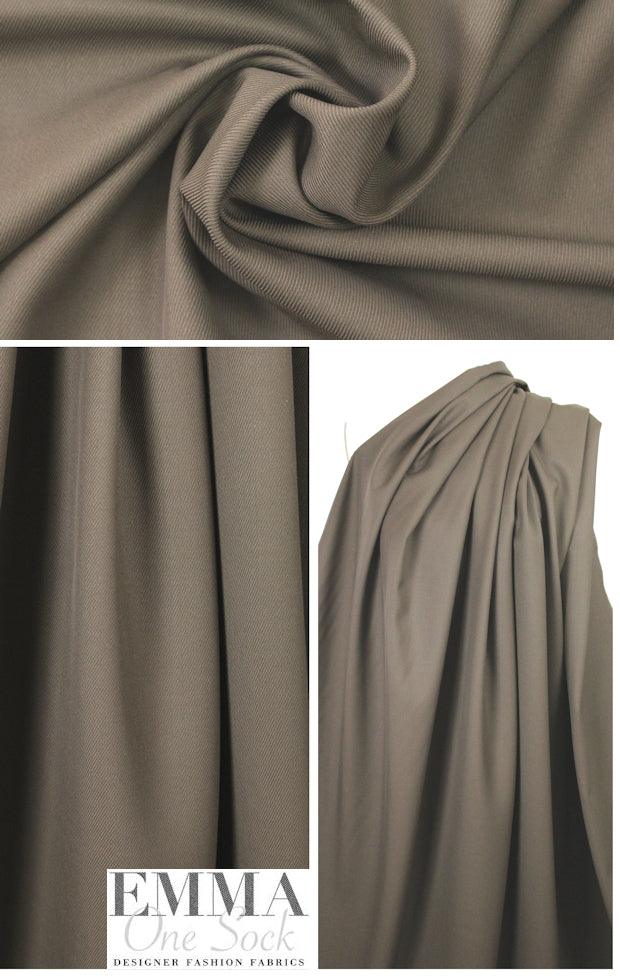 The0ry Italian wool twill - mocha 2 yd