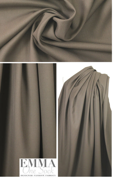 The0ry Italian wool twill - mocha 2 yd