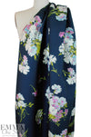 Emanue1 Ungaro haute couture wool twill - tossed bouquet 1.5 yd