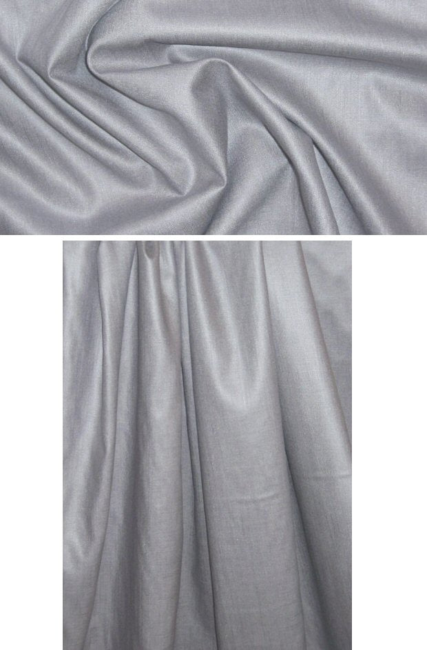 Italian silk/linen light and crisp suiting - silver