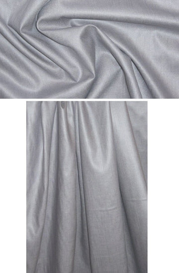 Italian silk/linen light and crisp suiting - silver 1.70 yds