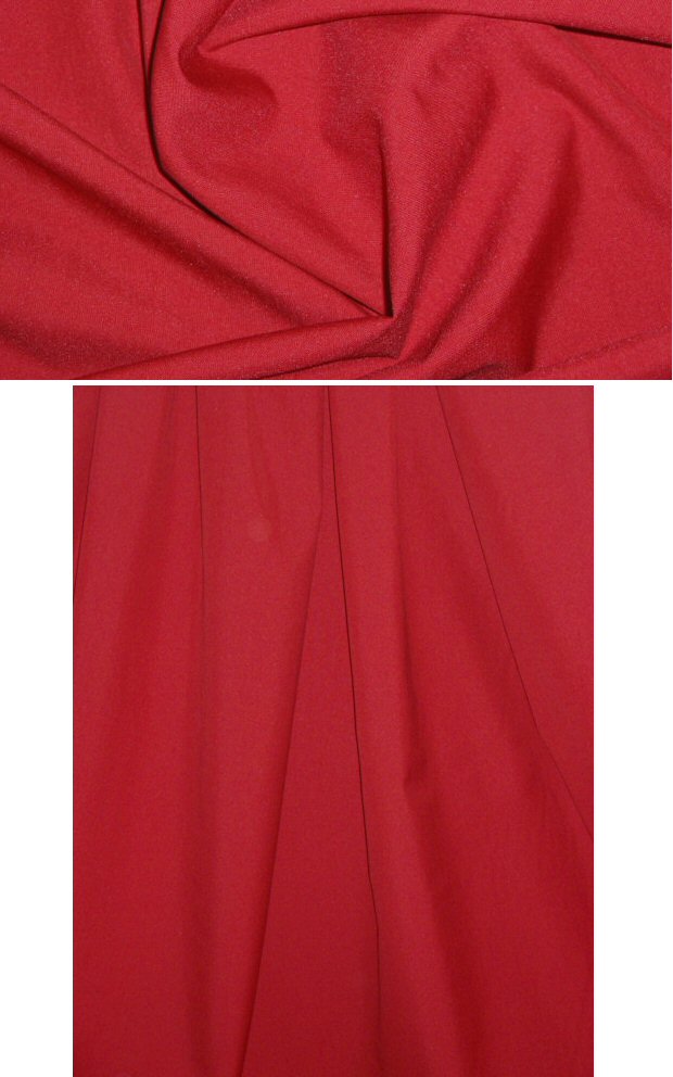 Italian wool/viscose suiting - classic red 2 yd