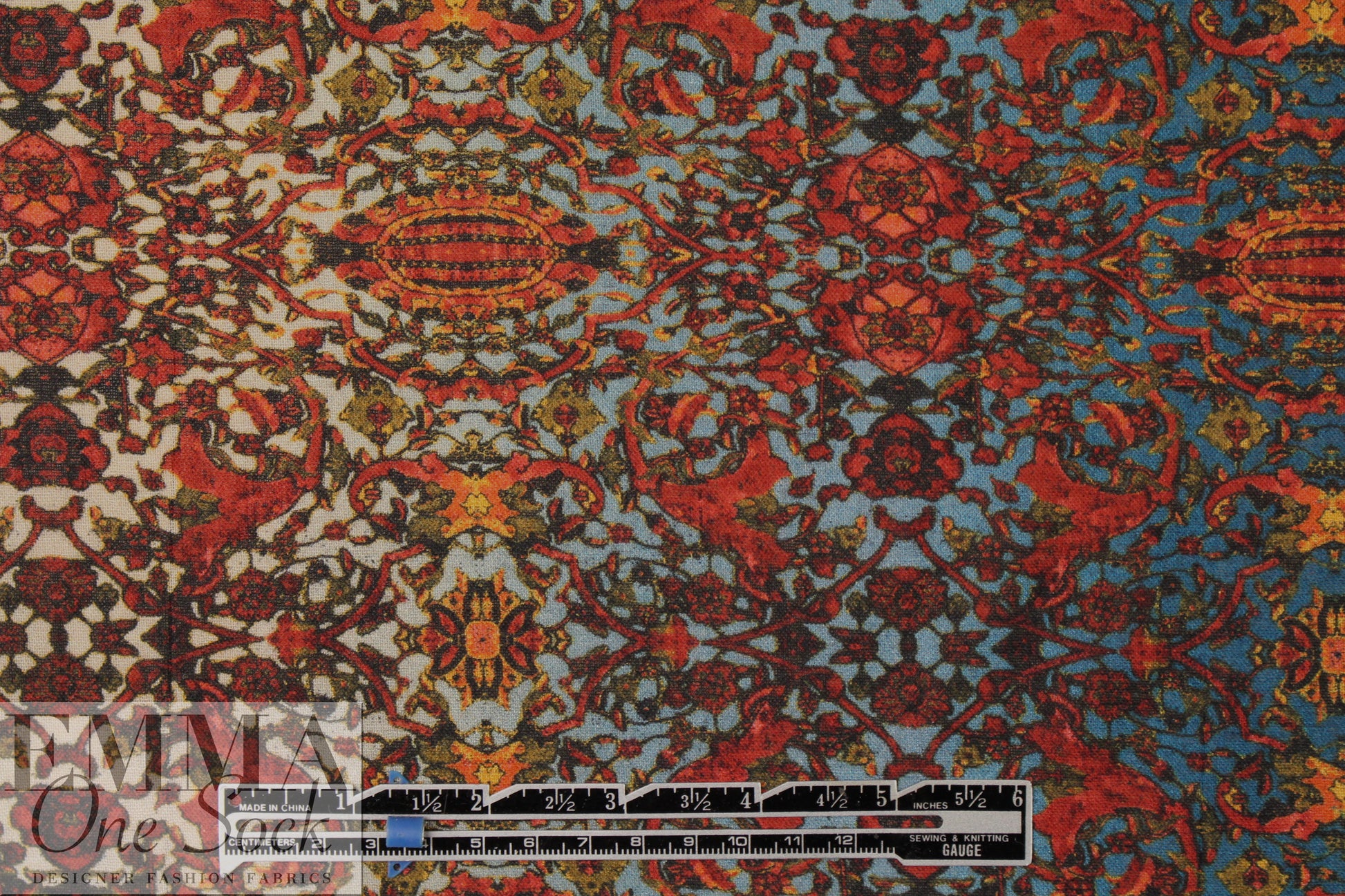 Italian printed wool/viscose voile - istanbulesque