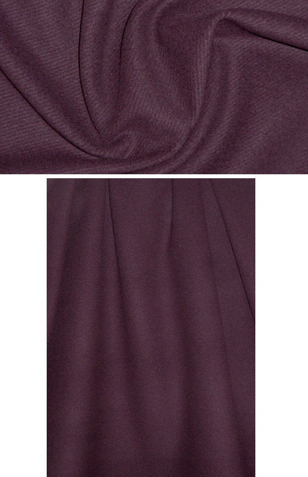 Italian virgin wool/cashmere twill - raisin