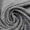 Italian tufted waffle stretch wool fleece - neutral gray .75 yds