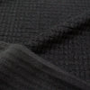 Italian tufted waffle stretch wool fleece - black .875 yds