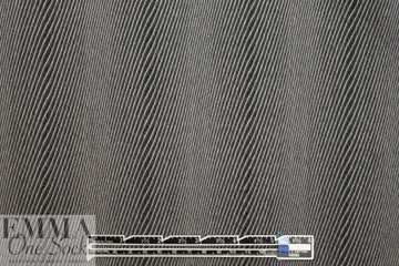 famous designer virgin wool wavy stripe - black/silver 1.75 yds