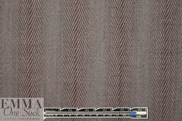 famous designer virgin wool wavy stripe - bronze/gray