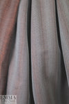 famous designer virgin wool wavy stripe - bronze/gray 1.75 yd