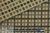 Italian earthtones box plaid fancy weave suiting