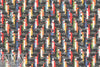 Italian fancy weave multicolor chevron wool blend