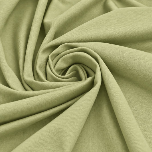 jersey knit, cotton/elastic extra-wide "workhorse" - meadow