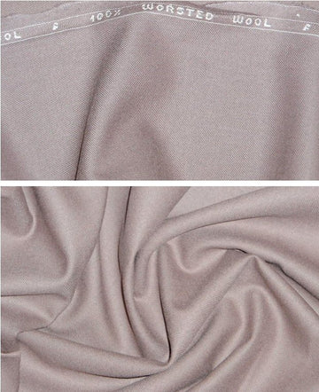 Italian 100% worsted wool gabardine - warm gray