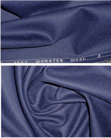 Italian 100% worsted wool gabardine - dark navy