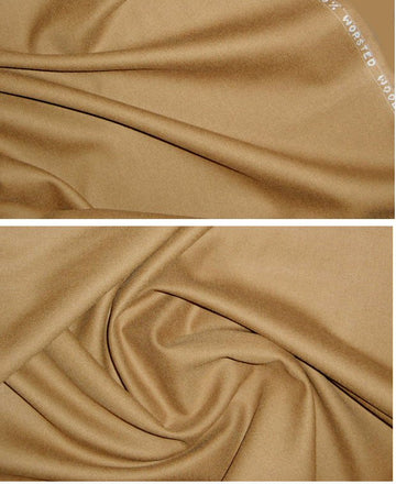 Italian 100% worsted wool gabardine - toasty brown
