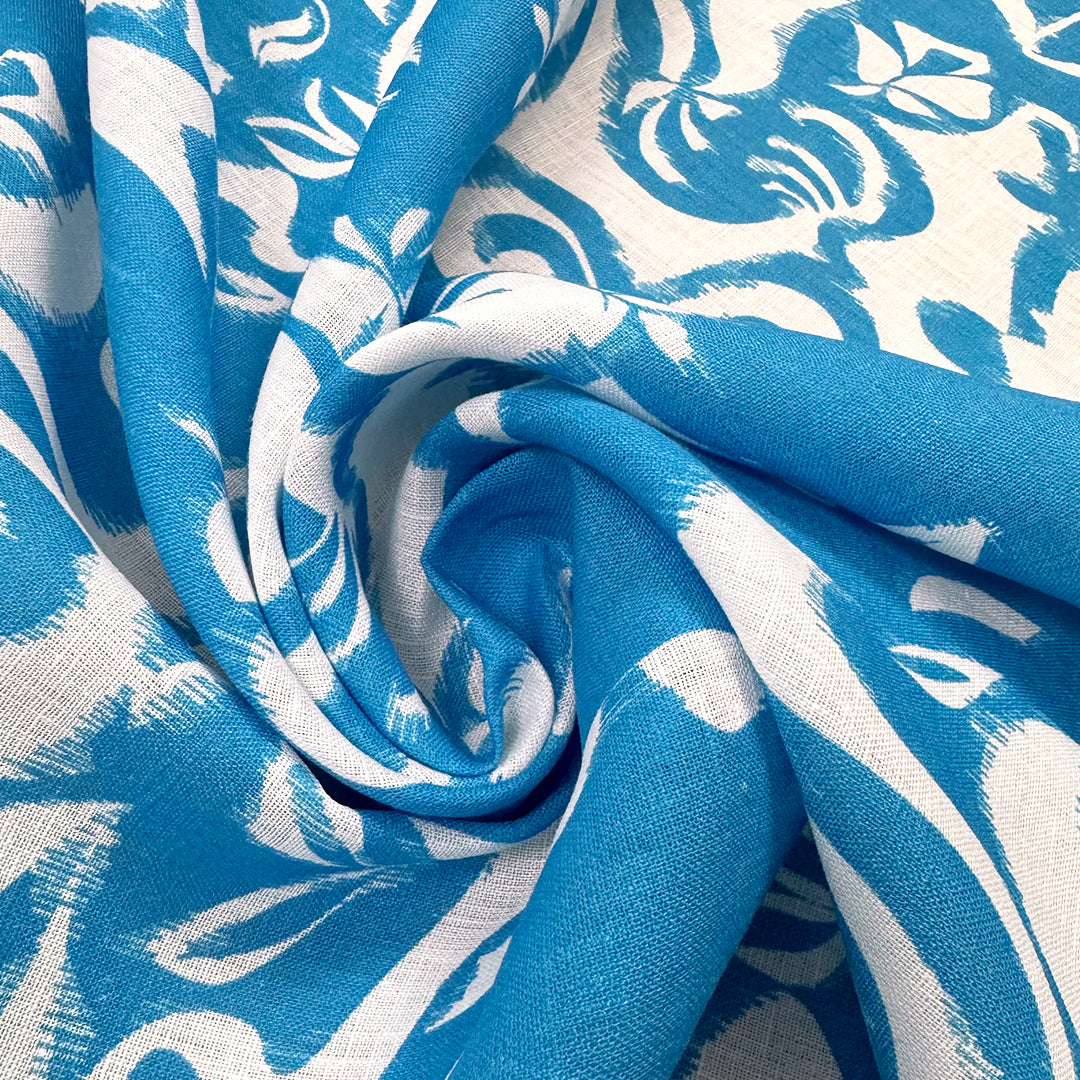 M. Lhui11ier 'Grecian Isle' scroll linen woven 1 yard